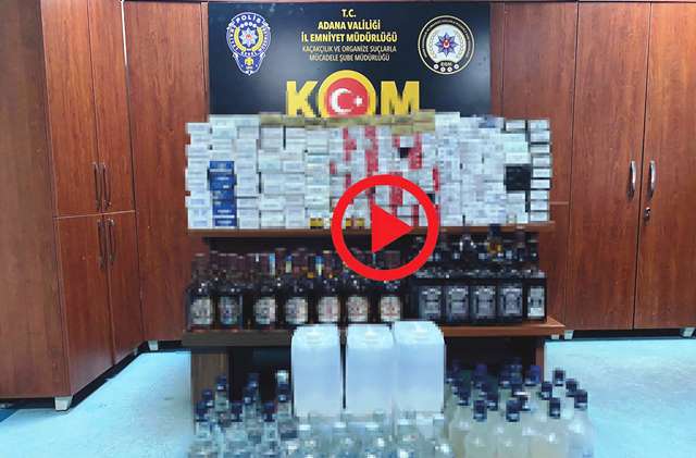 Adana'da sahte içki operasyonu